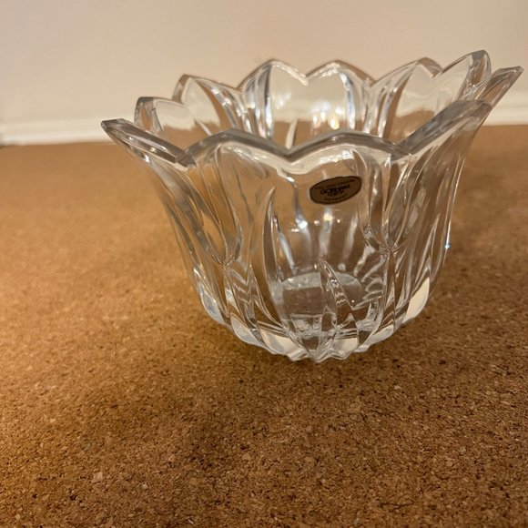 Gorham Germany Lead Crystal Round Tulip Bowl - Picture 6 of 6